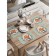 A set of napkins for setting the Table "Fox and Bird", rectangular, rounded edges, size 30x46 cm, 4 pcs