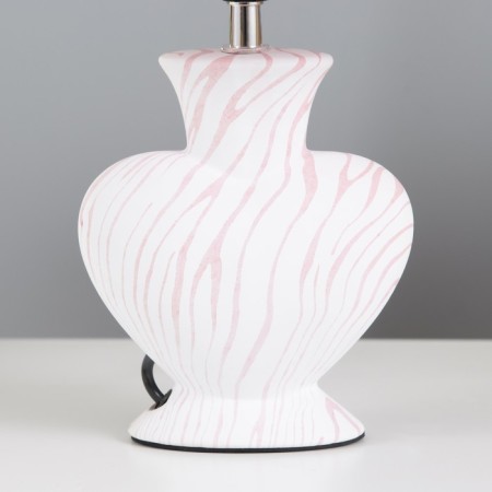 Hertz desktop lamp E14 40W white-pink 23x15x34 cm Risalux-3