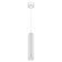 Suspended lamp PL18 WH/CL MR16 GU10 Ceiling cylinder white, transparent