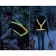 Signal vest, reflecting with adjustable size, light green, LED signal, 4 modes