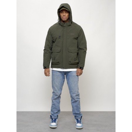 Male spring jacket, size 50, khaki color-10