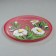 Saladnik "Happy holiday!" art painting, 28 cm, red