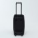Road bag on wheels, external pocket, black color