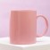 Ceramic mug Girl Boss, 300 ml, pink color