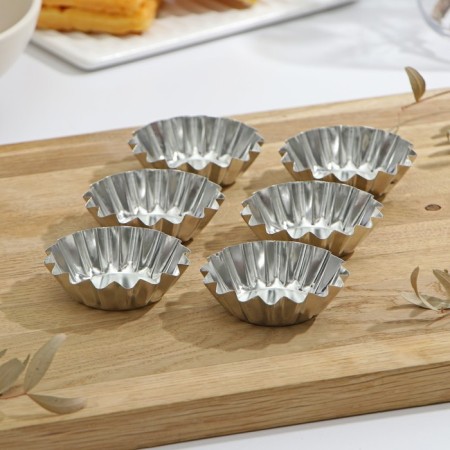 A set of baking shaped shapes "Cupcake", 6 × 2 cm, 6 pcs