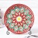 Largan Rishtan ceramics "Flowers", 25 cm, red
