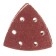 The triangle grinding bison 35583-040, perforated, P40, 93 x 93 x 93 mm, 5 pcs.
