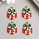Decor for creativity Metal "Gift" enamel, rhinestones 2.5x1.8 cm