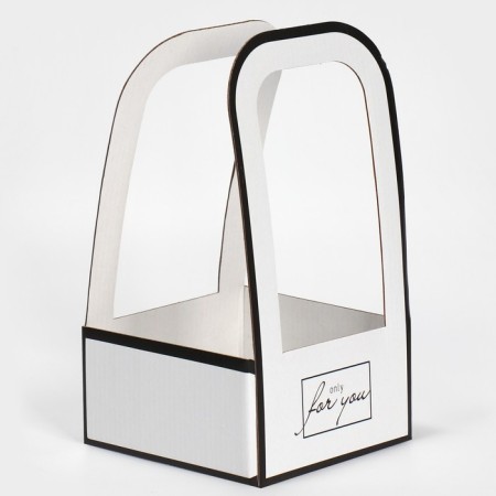 Flower-free box "For You", 12 × 12 × 22 cm-2