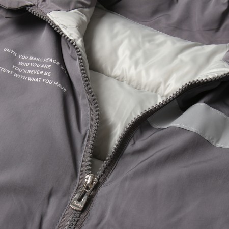 Warm vest for boys, gray color, height 116-122 cm-2