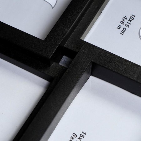 Photo frame "Geometry" black in 12 photos 10x15 cm (57x44 cm)-2