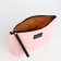 Cosmetic bag a single-flower, 25*7.5*14, lightning department, lining, pink