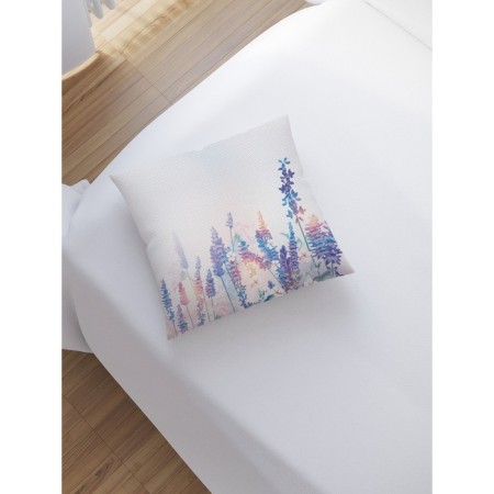 Pillowess decorative "Lavender Morning", on a zipper, size 45x45 cm-1