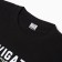 Male T -shirt with print, black color, size 56