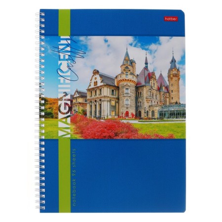 A4 notebook, 96 sheets in a cage on the crest are magnificent locks, covered cardboard, block 65g/m2, 4V mix-4