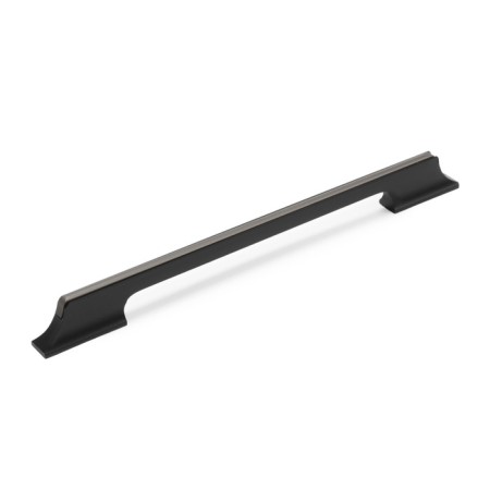 Cappio bracket handle, aluminum, m/o 224 mm, black color with gray insert-1