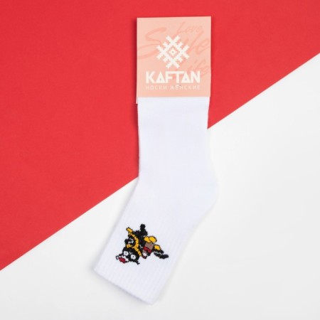 New Year's socks KAFTAN "Cat and Mandarins" p. 36-39 (23-25 ​​cm)-2