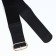 Women's belt, width 7 cm, black color