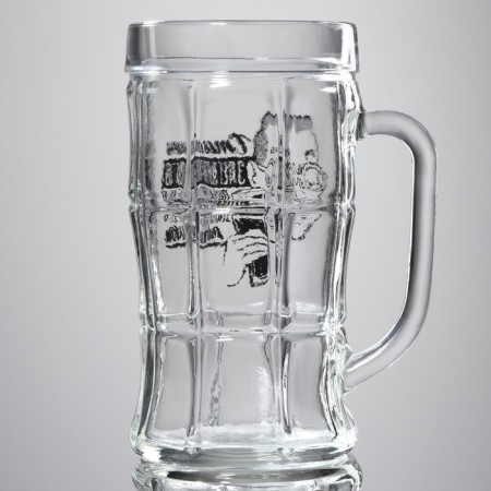 Glass beer mug "For an elegant beer -beer", 500 ml-3
