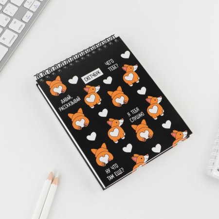 Corgi sketchbook A6, 80 l, 100 g/m-1