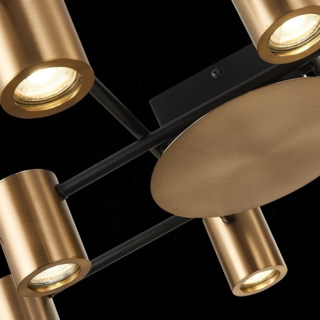 Ceiling lamp ST LUCE. SL1207.402.10. Veroli. 10x7 W, GU10, 101x65x11 cm, black color-6