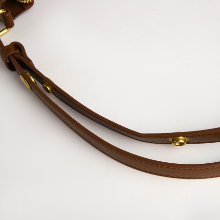 Female bag Textura, small size, brown color-6