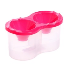 Double Calligrata, 150 x 2 ml, with a hand holder, pink, pink