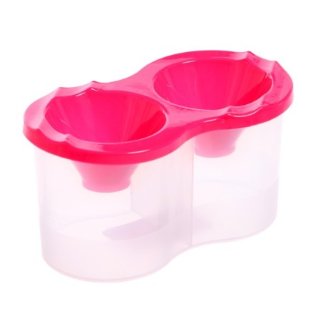 Double Calligrata, 150 x 2 ml, with a hand holder, pink, pink