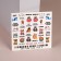 Slider - nail design "Animals and inscriptions", multi -colored