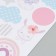 Interior color sticker "Cute animals and rainbow" 30x60 cm