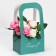 Flower box box "Present", 17 × 12 × 32 cm