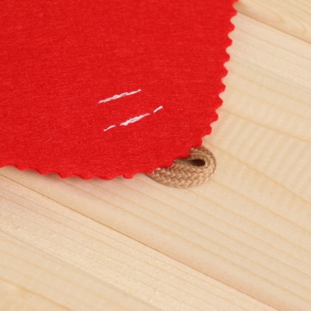 Set for a bath: a hat and a rug "Bann pepper" red-1