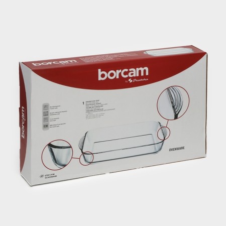Form for baking and baking of heat -resistant glass, 3.85 liters, rectangular-10