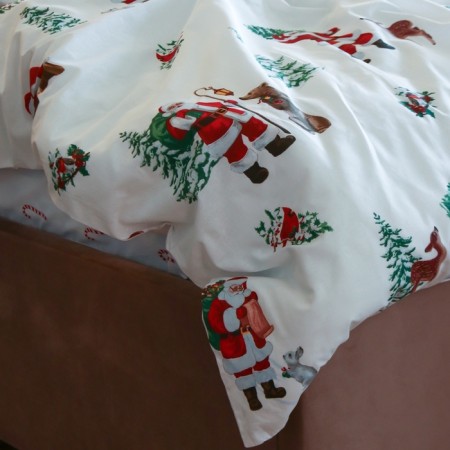 Bed linen "Ethel" 2 joint venture New Year's forest 175*215 cm, 200*220 cm, 70*70 cm - 2 pcs-3