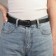 A belt buckle, 4 × 4.4 cm, 30 mm, black nickel color