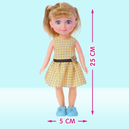 Classic doll "Masha", in a dress, mix-1