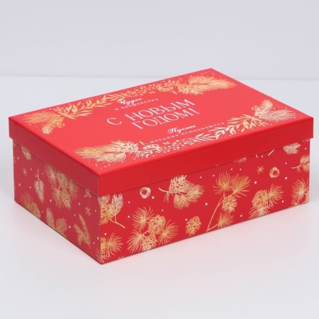 A set of gift boxes 10 in 1 “Miracles Time”, 12 x 7 x 4 - 32.5 x 20 x 12.5 cm, New Year-8
