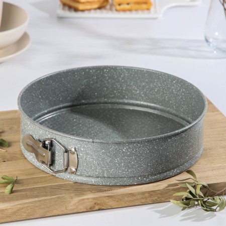 A set of baking forms “Elin marble. Circle ”, D = 22/24/26 cm, removable bottom, anti -stick coating, gray color-2