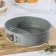 A set of baking forms “Elin marble. Circle ”, D = 22/24/26 cm, removable bottom, anti -stick coating, gray color