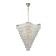 Suspended Indigo, 12030/13p Gold. 13x40W, E14, 800x800x960/2120 mm, transparent color