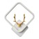 Bra "deer" LED 16W 4000k 24x24 cm white-gold 22x24 cm