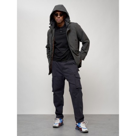 Male park, size 50, dark gray color