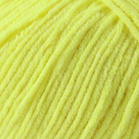 Yarn "jeans" 55% cotton, 45% acrylic 160m/50g (58 lemon)