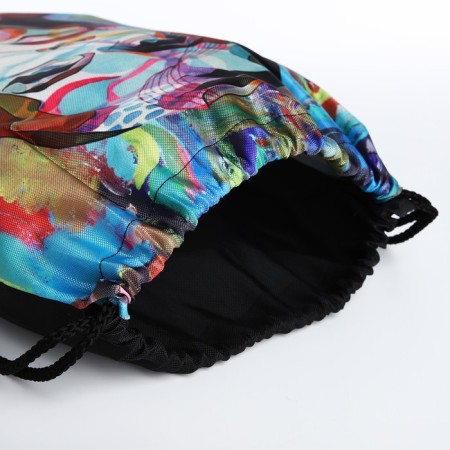 Bag for shoes on the lace, blue color-2