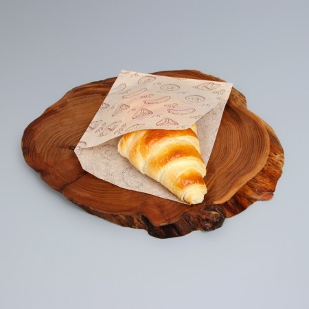 Corner with a pattern "Baking", fat -resistant, brown, 16.5 x 14 cm