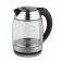Electric kettle Scarlett SC-EK27G94, glass, 1.7 l, 2200 watts, silver-black