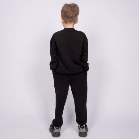 Set for a boy (jumper, trousers), black color, height 110 cm-2