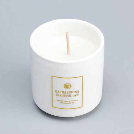 Aromatic candle "Expressions Beautiful Life", aromatic herbs, 6.5x9 cm-4