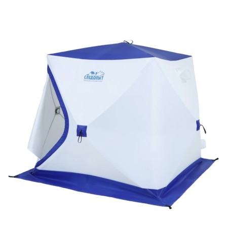 Tent Winter Cube "Ranger", 3-local, 3 layers, white-blue color-1
