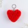 Fluffing keychain, children's, heart "for you" 9 x 10 cm